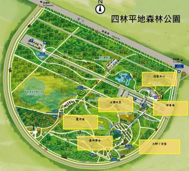 屏東潮州四林平地森林公園地圖